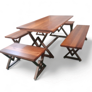 comedor 4 banquetas modelo lonco " cabeza"